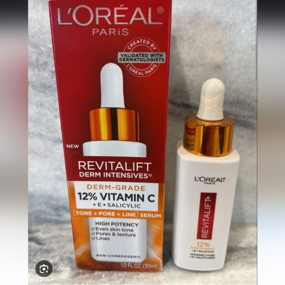 L'Oreal Other - L'Oreal Revitalift Derm Intensives 12% Vitamin C Serum + E + Salicylic Acid NIB